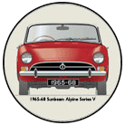 Sunbeam Alpine Series V 1965-68 Coaster 6